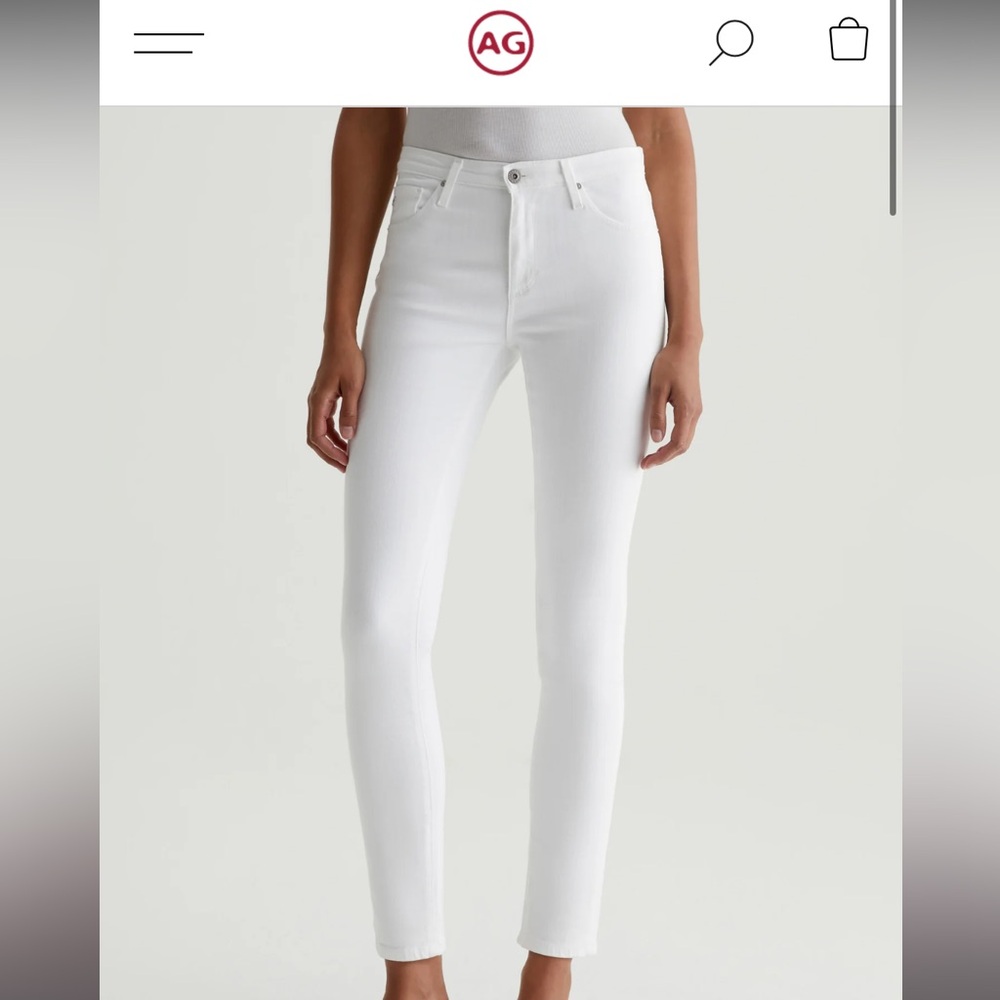 AG white Prima cut 26 R jeans